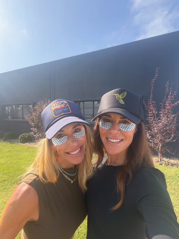 Loop community member wearing GHK-Cu Glow Eye Patches